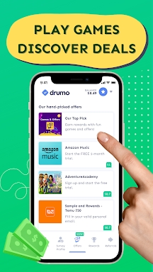 Drumo: Get Paid With Real Cash screenshots