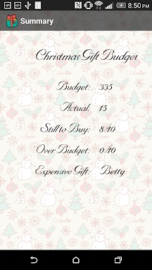 Christmas List Gift Planner screenshots