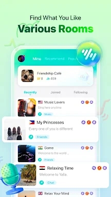 Yalla - Group Voice Chat Rooms screenshots