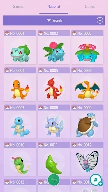 Pokémon HOME screenshots
