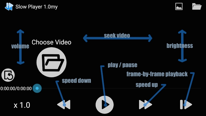 Slow motion/Frame Player screenshots