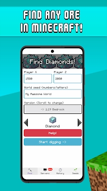 Find Diamonds for Mine & craft screenshots