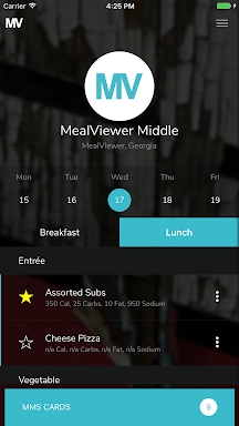 MealViewer To Go screenshots