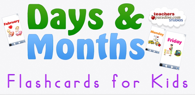 Days and Months Flashcards Game screenshots