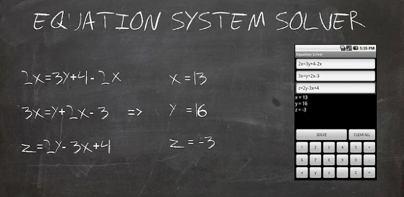 Equation System Solver screenshots