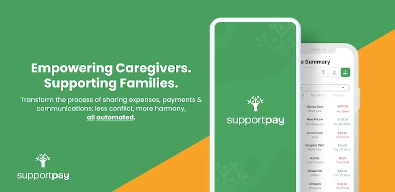 SupportPay: Share Family Bills screenshots