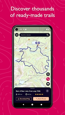 OS Maps: Explore hiking trails screenshots