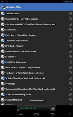 Podcast HD screenshots