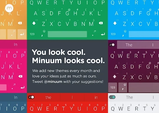 Minuum Keyboard Free + Emoji screenshots