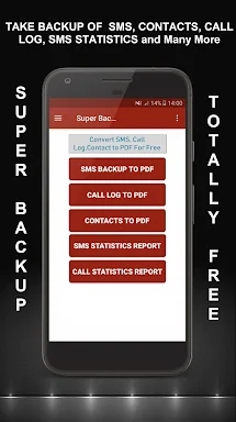 Super SMS Call Contacts Backup screenshots