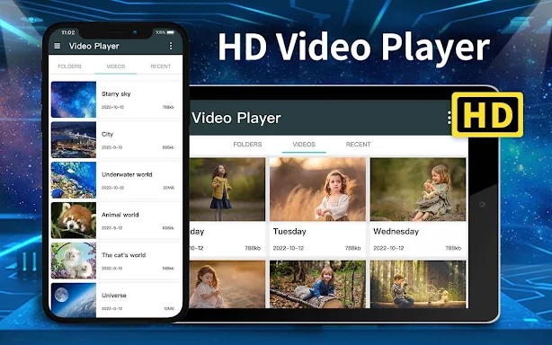Video Player for Android screenshots