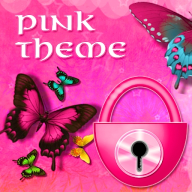 Butterfly Pink Theme GO Locker screenshots