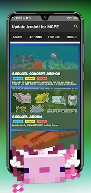 Update Axolotl for MCPE screenshots