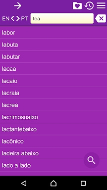 Portuguese English Dictionary screenshots