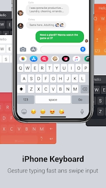 Iphone keyboard screenshots