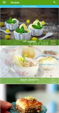 Dessert recipes screenshots