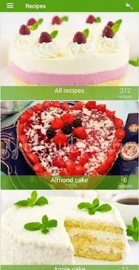Cake recipes screenshots