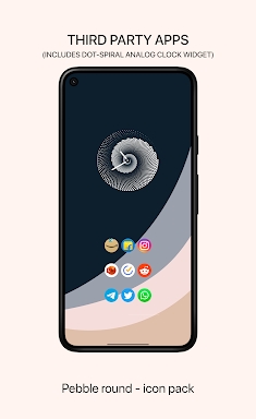 Pebble round - icon pack screenshots