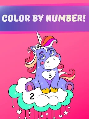 Rainbow Unicorn Color Numbers screenshots