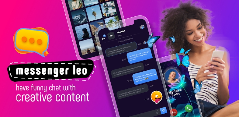 Messenger Leo All in One, Chat screenshots