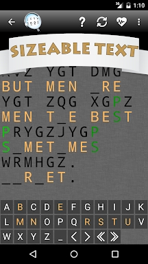 Cryptogram Word Puzzle screenshots
