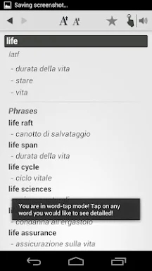 Free Dict Italian English screenshots