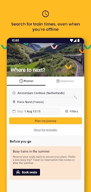 Eurail/Interrail Rail Planner screenshots