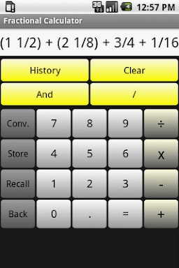 Fractional Calculator screenshots