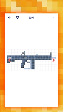 How to draw pixel weapons screenshots