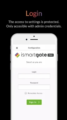 iSmartgate Access screenshots