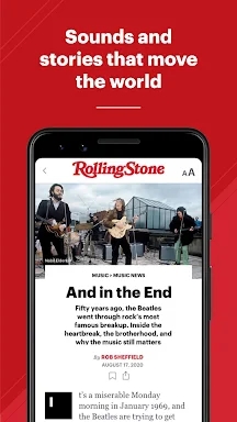 Rolling Stone Magazine screenshots