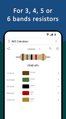 Resistor Color Code Calculator screenshots