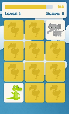 Animals memory game for kids screenshots
