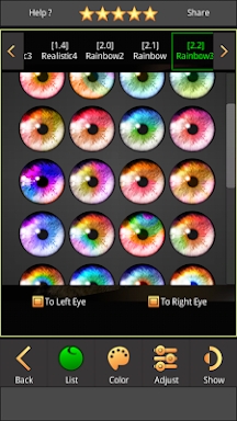 FoxEyes - Change Eye Color screenshots
