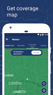 Meteor Speed Test 4G, 5G, WiFi screenshots