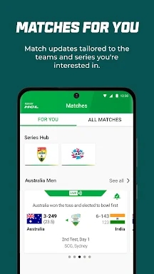 Cricket Australia Live screenshots