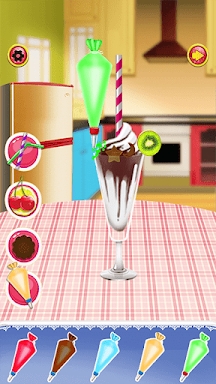 Sweet fruit ice cream recipe screenshots