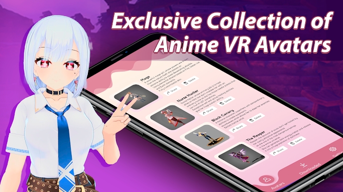 Anime avatars for VRChat screenshots