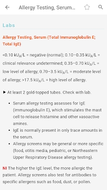 Lab Notes & Diagnostic Tests screenshots