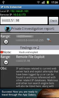 IP info Detective screenshots