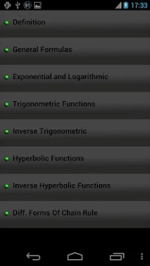 Calculus Formulas screenshots