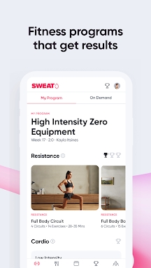 Sweat: Fitness App For Women screenshots
