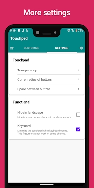 Touchpad for Big Phone & Tab screenshots