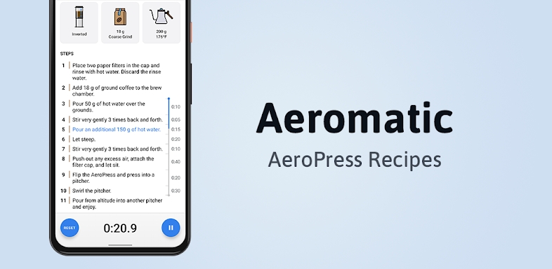 Aeromatic: AeroPress Recipes screenshots