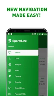 SportsLine screenshots