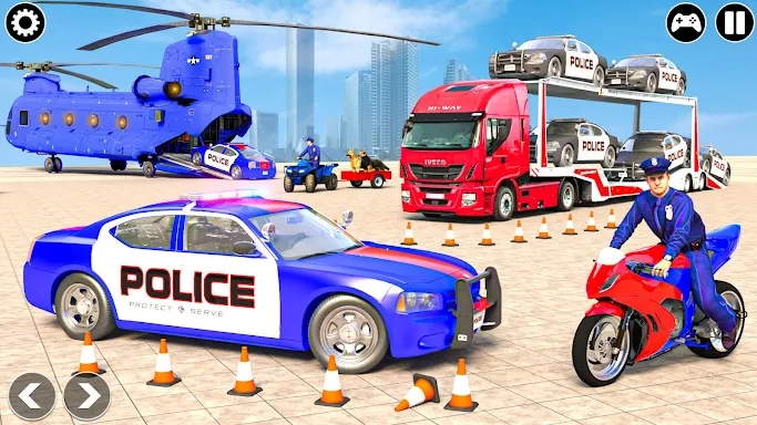 Police Transport Car Parking screenshots