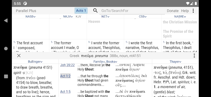 Parallel Plus® Bible-study app screenshots