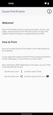 Epson Print Enabler screenshots