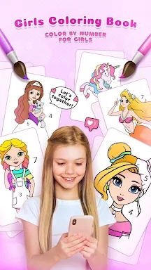 Girls Coloring Book for Girls screenshots