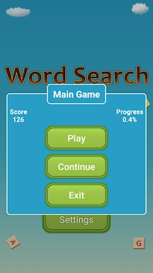 Word Search Game in English screenshots
